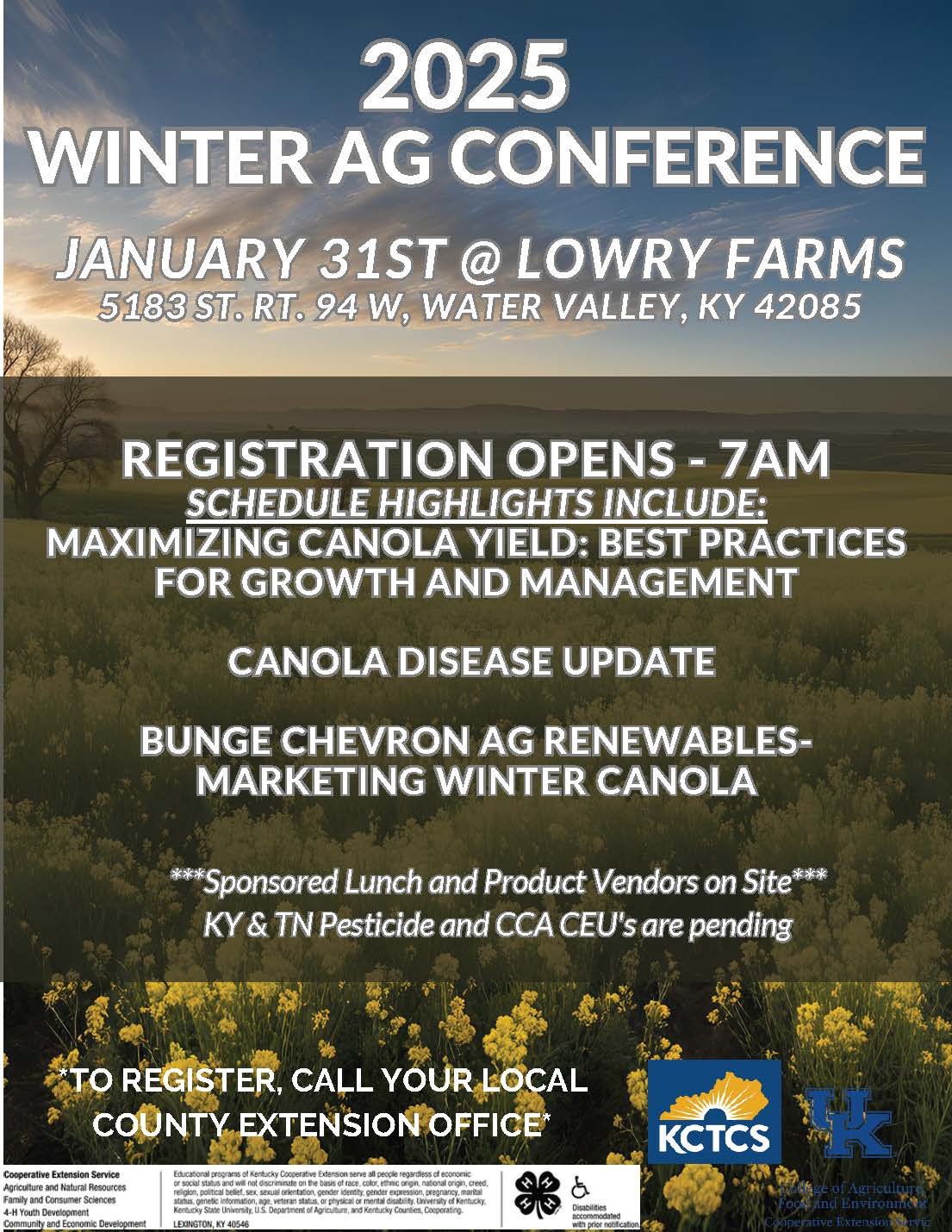 Winter Ag Conference Flyer